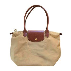Longchamp Paris Modele Depose Shoulder Tote Bag Tan Brown